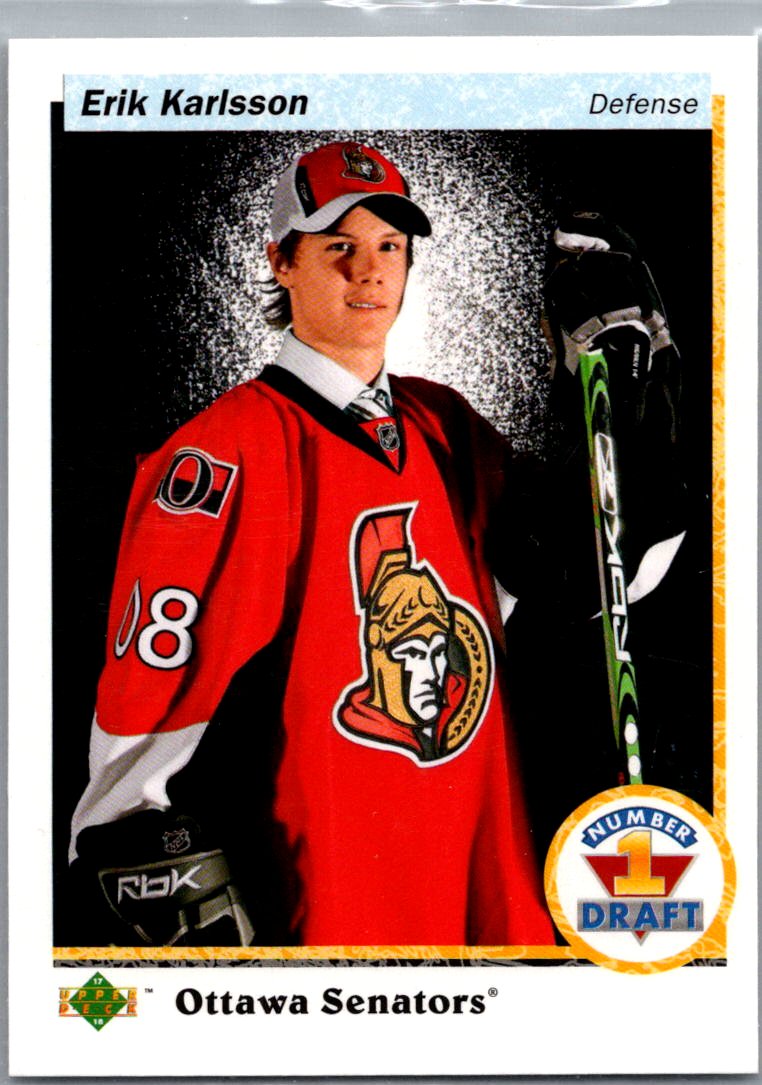 2017-18 SP Authentic - 1990-91 Retro Draft Picks Erik Karlsson #RDP-EK front