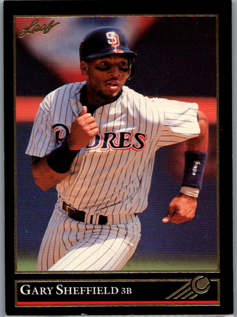 1992 Leaf - Black Gold Gary Sheffield #446 front