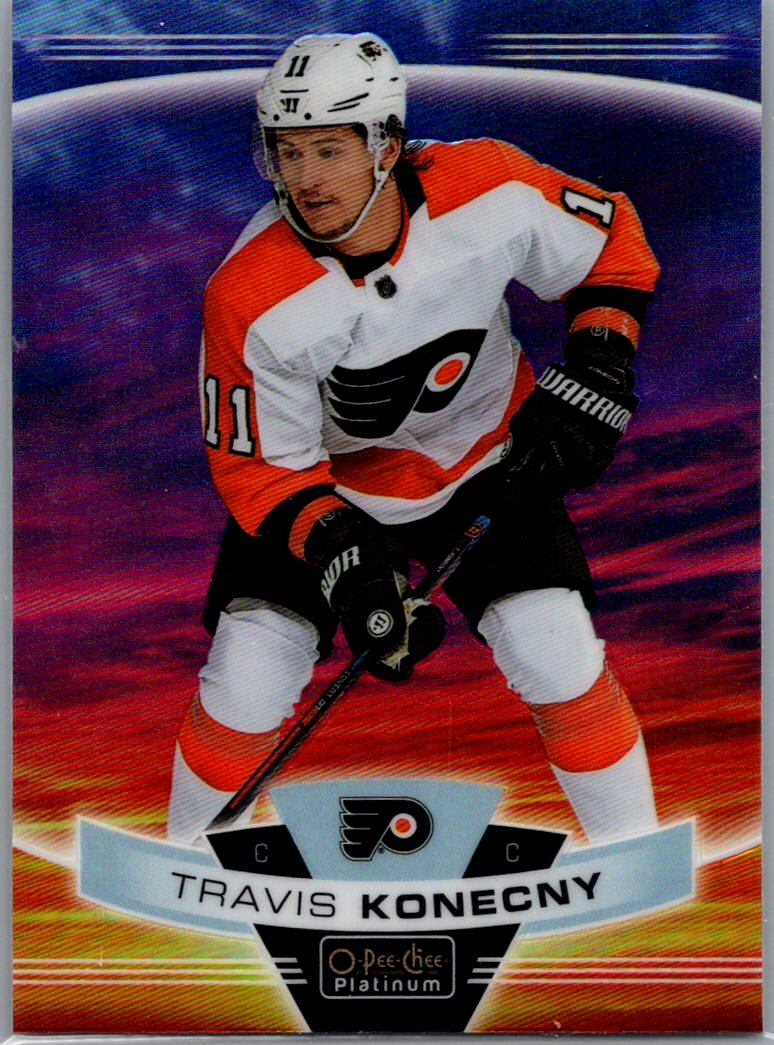 2019-20 O-Pee-Chee Platinum - Sunset Travis Konecny #18 front
