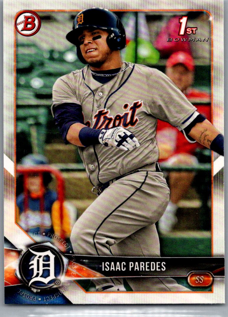 2018 Bowman - Prospects Isaac Paredes #BP76 front