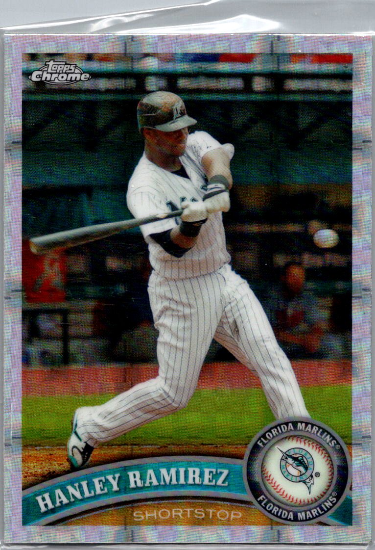 2011 Topps Chrome - X-Fractors Hanley Ramirez #10 front