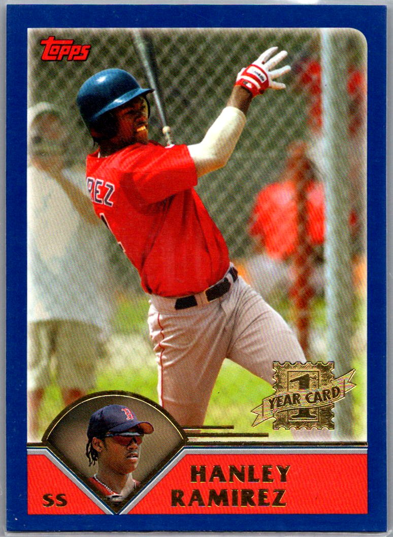 2003 Topps Traded & Rookies Hanley Ramirez #T181 RC front