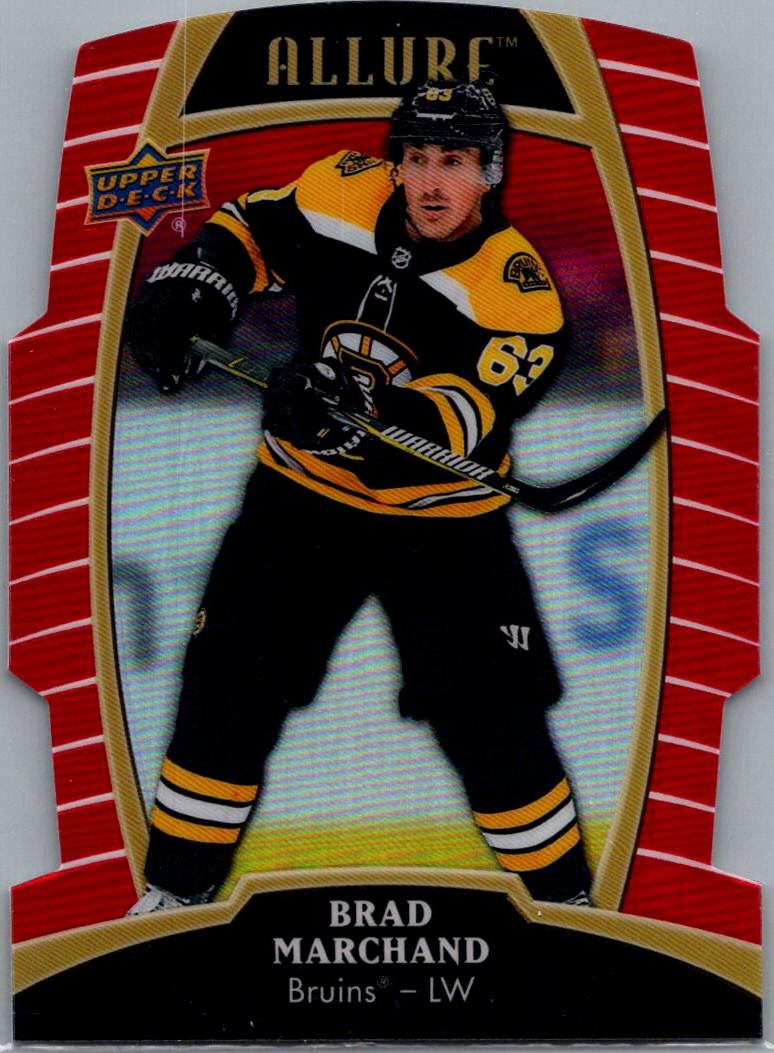 2019-20 Upper Deck Allure - Red Rainbow Brad Marchand #14 front