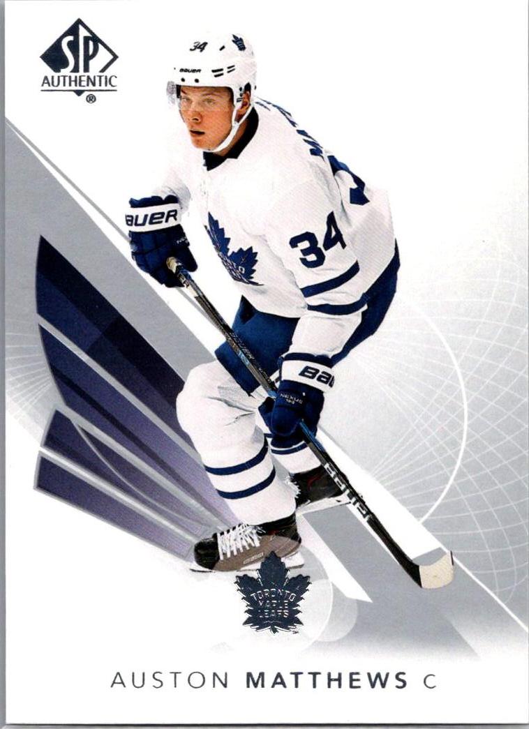 2017-18 SP Authentic Auston Matthews #10 front