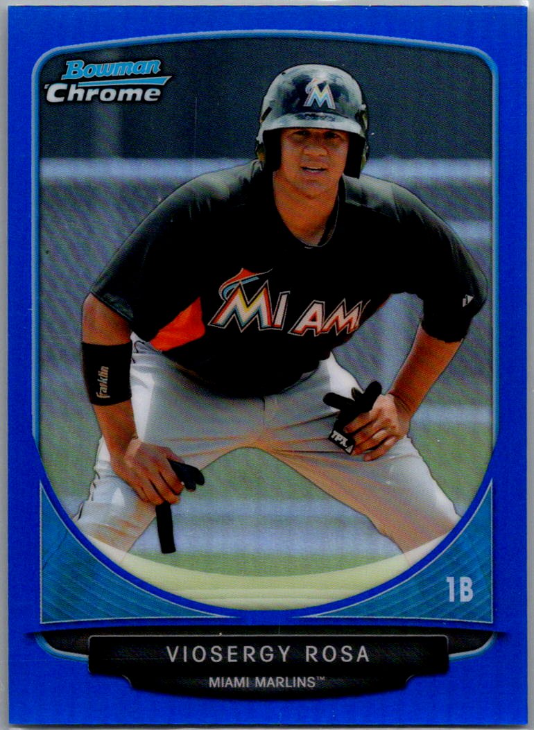 2013 Bowman Chrome - Prospects Blue Refractors Viosergy Rosa #BCP164 SN250 front