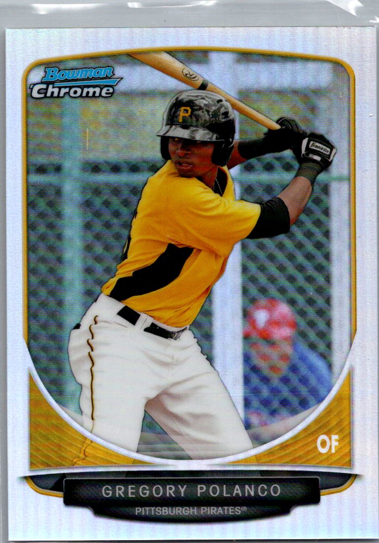 2013 Bowman - Chrome Prospects Refractors Gregory Polanco #BCP79 SN500 front