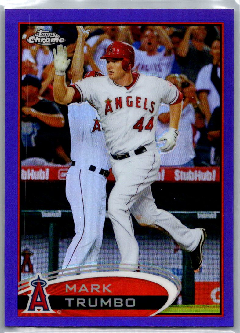 2012 Topps Chrome - Purple Refractors Mark Trumbo #83 front