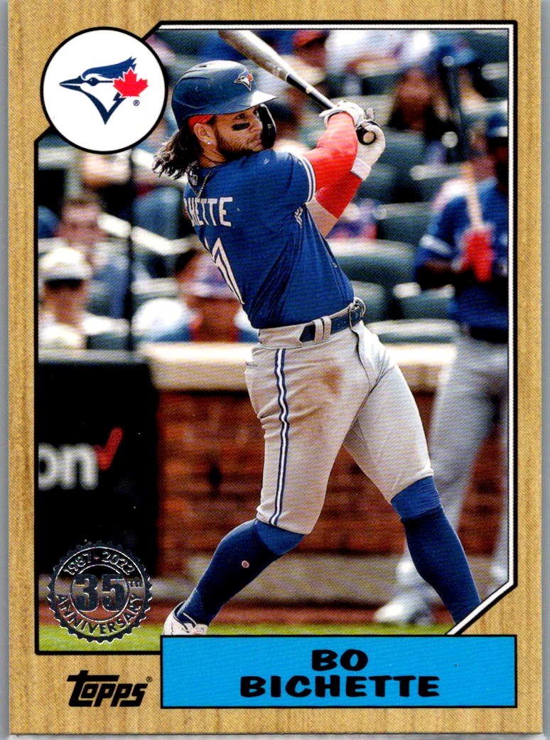 2022 Topps - 1987 Topps Baseball 35th Anniversary (Series One) Bo Bichette #T87-56 front