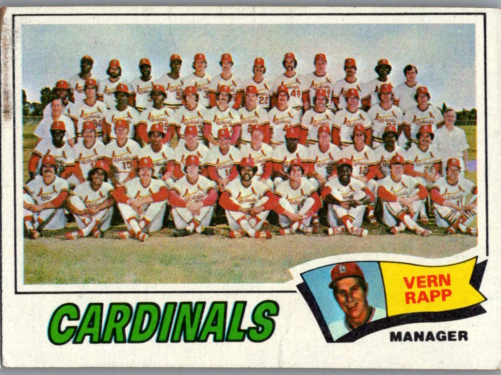 1977 Topps St. Louis Cardinals / Vern Rapp #183 front