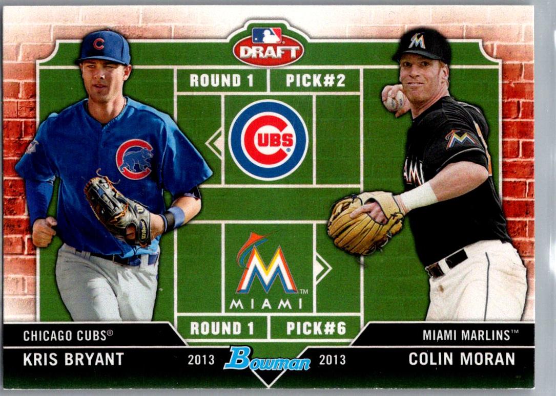 2013 Bowman Draft Picks & Prospects - Dual Draftee Kris Bryant / Colin Moran #DD-BM front