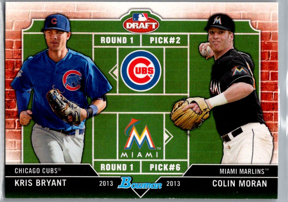 2013 Bowman Draft Picks & Prospects - Dual Draftee Kris Bryant / Colin Moran #DD-BM front