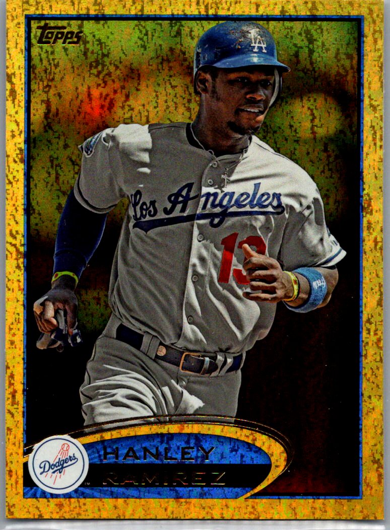 2012 Topps Update - Gold Sparkle Hanley Ramirez #US57 front