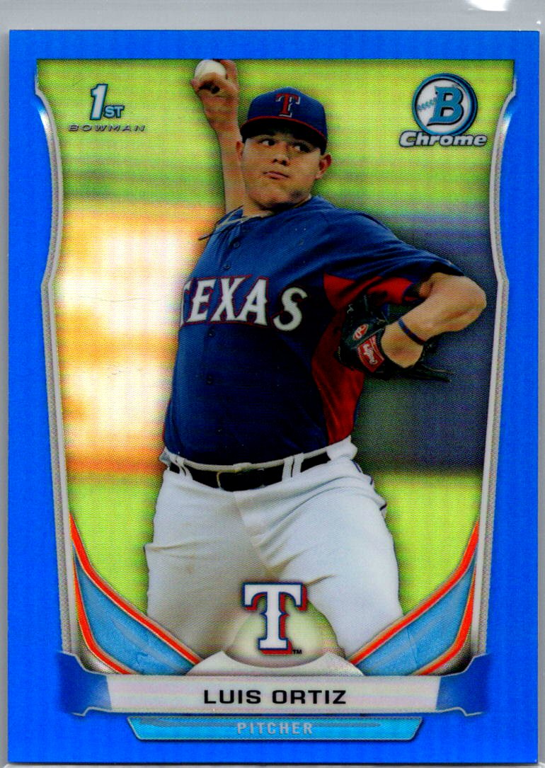 2014 Bowman Draft - Chrome Blue Refractors Luis Ortiz #CDP26 SN399 front