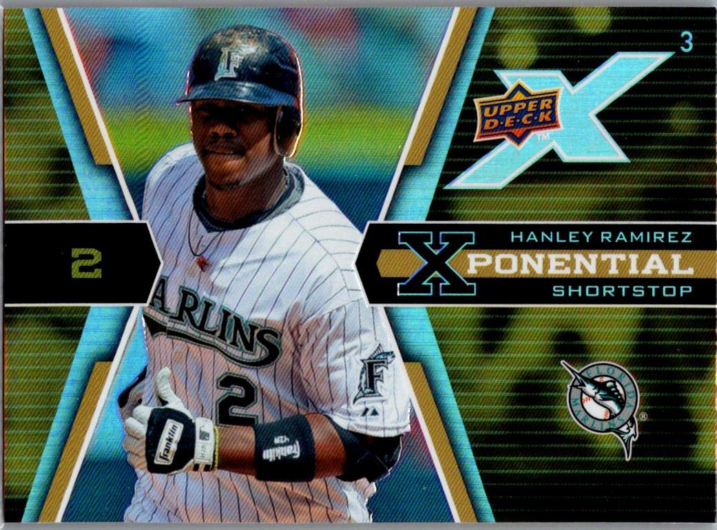 2008 Upper Deck X - Xponential 3 Hanley Ramirez #X3-HR front