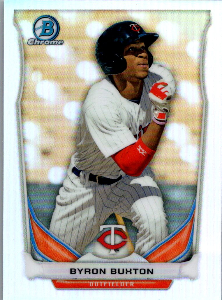 2014 Bowman Draft - Chrome Top Prospects Refractors Byron Buxton #CTP-69 front