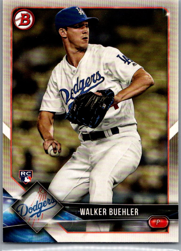 2018 Bowman Walker Buehler #59 RC front