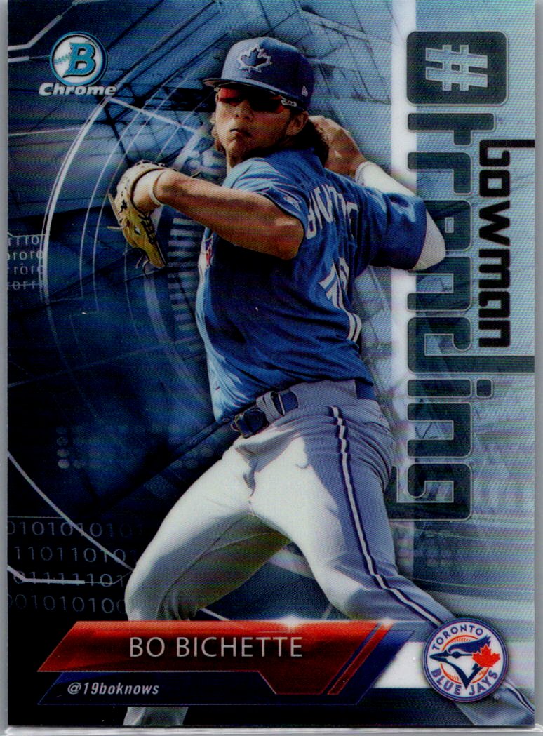 2018 Bowman - Chrome #BowmanTrending Bo Bichette #-BB front