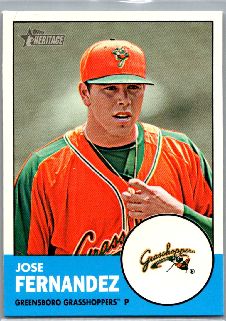 2012 Topps Heritage Minor League Jose Fernandez #59 front