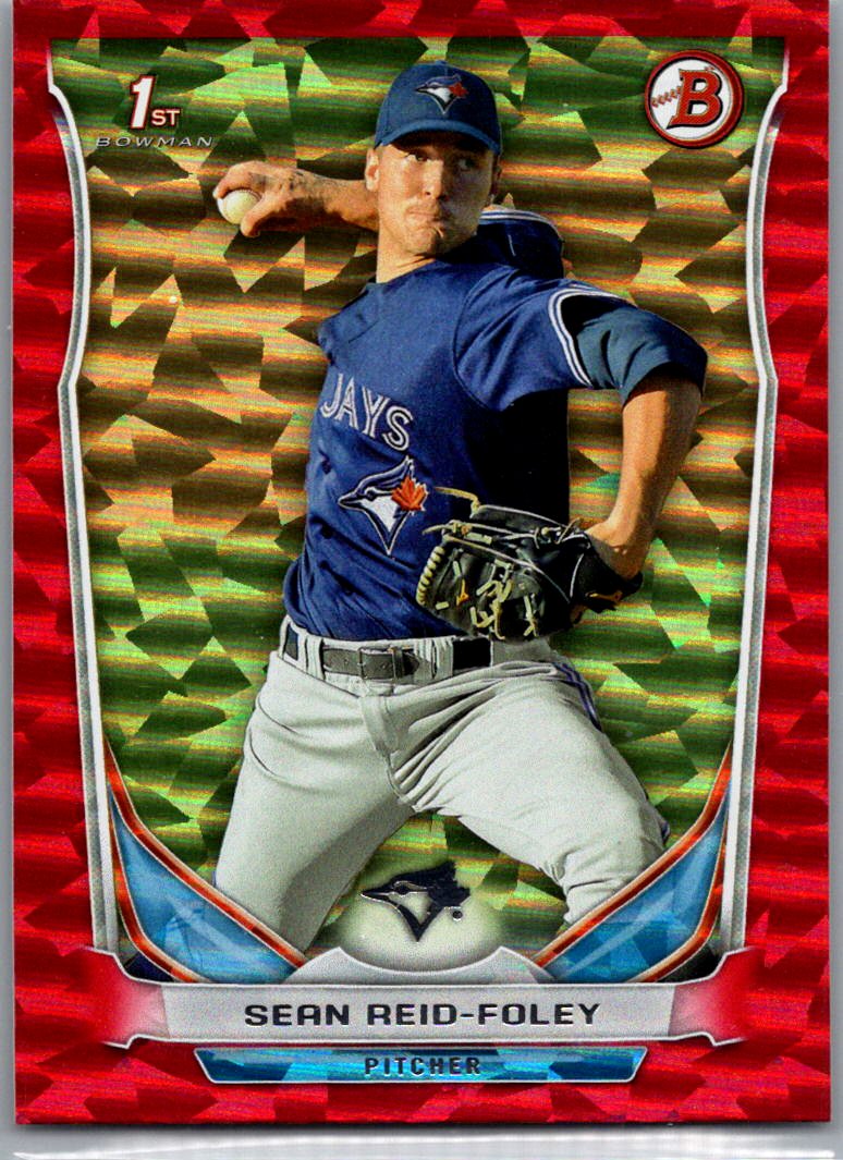 2014 Bowman Draft - Red Ice Sean Reid-Foley #DP47 SN150 front