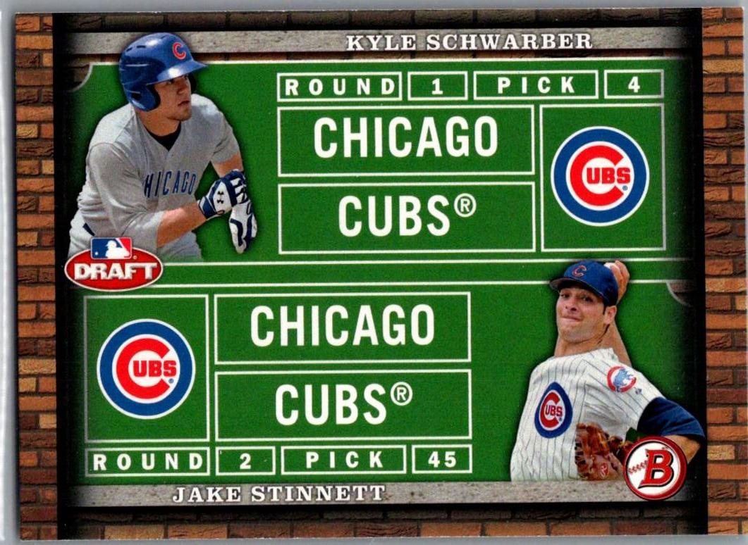2014 Bowman Draft - Dual Draftees Kyle Schwarber / Jake Stinnett #DD-SS front