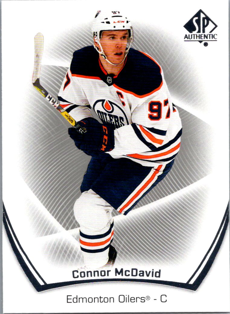 2021-22 SP Authentic Connor McDavid #1 front