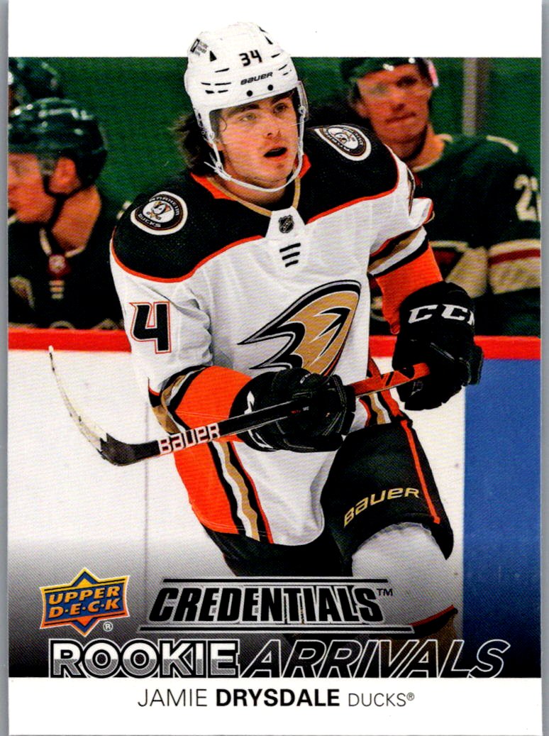 2021-22 Upper Deck Credentials - Rookie Arrivals Jamie Drysdale #RA-17 front