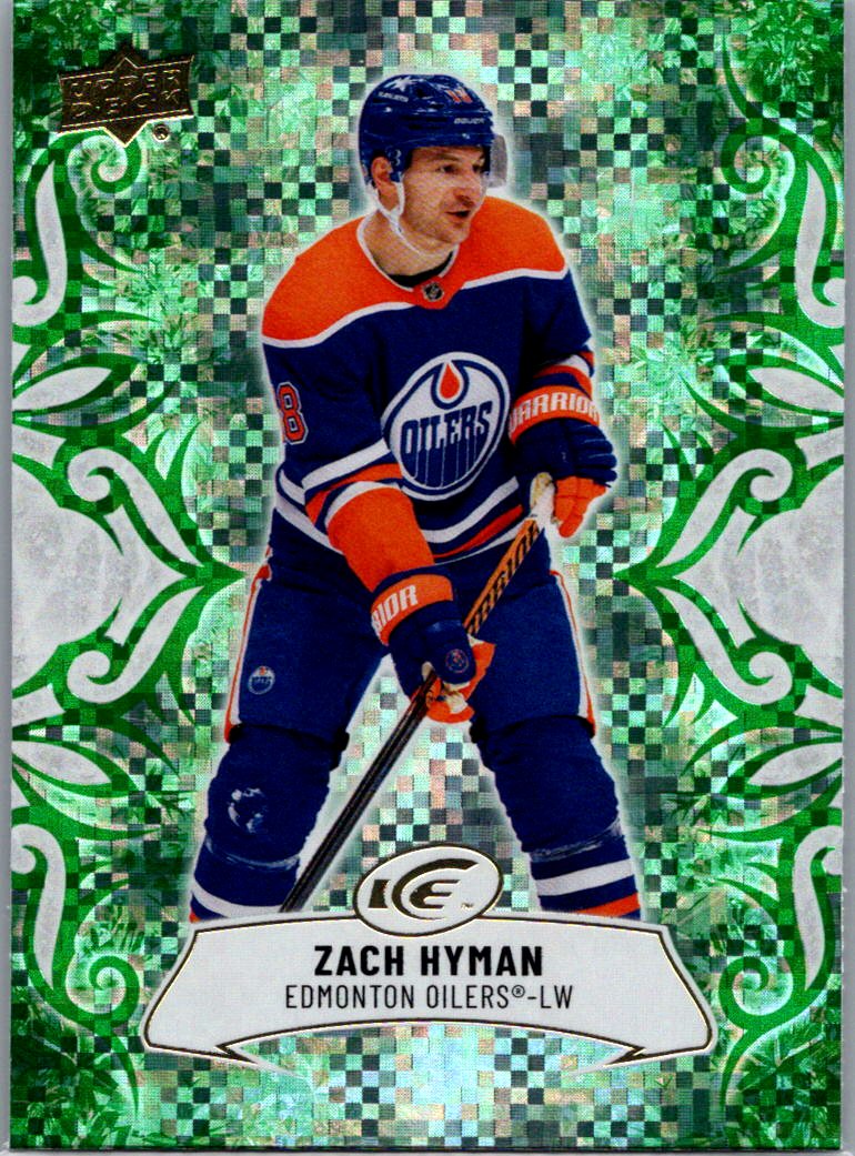 2024-25 Upper Deck Ice - Emerald Green Zach Hyman #57 front