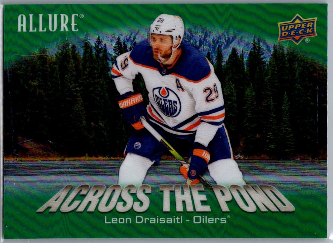 2024-25 Upper Deck Allure - Across the Pond Green Leon Draisaitl #ATP-10 front