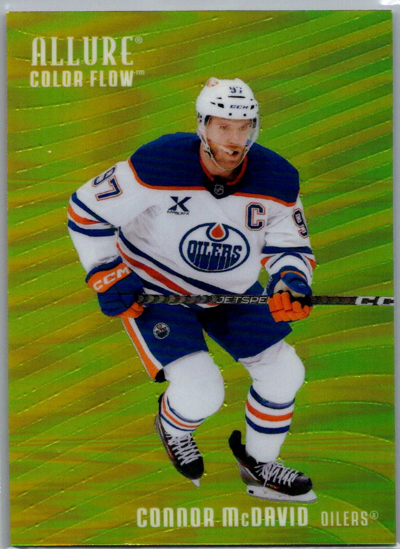 2025-26 Upper Deck Allure - Color Flow Yellow-Green Connor McDavid #CF-30 front