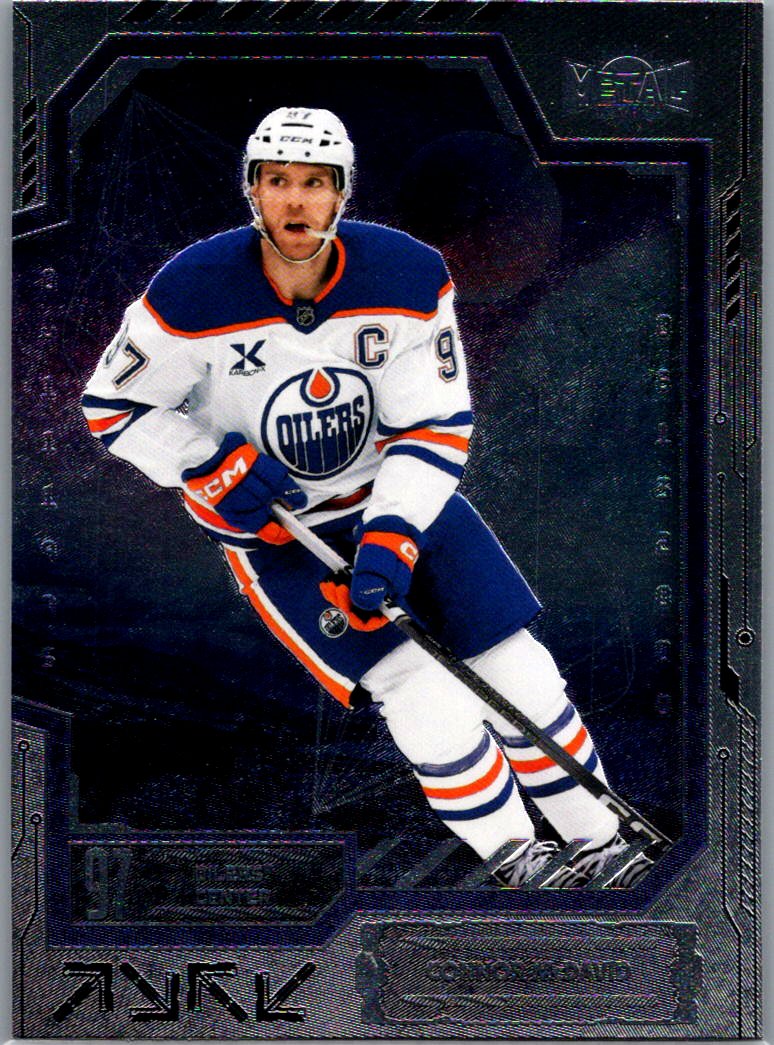 2025-26 SkyBox Metal Universe Connor McDavid #7 front