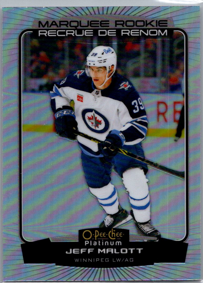 2022-23 O-Pee-Chee Platinum - Rainbow Jeff Malott #245 RC front