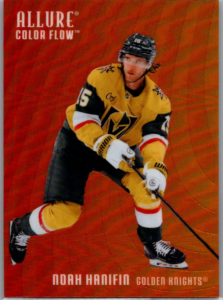2025-26 Upper Deck Allure - Color Flow Red-Orange Noah Hanifin #CF-10 front