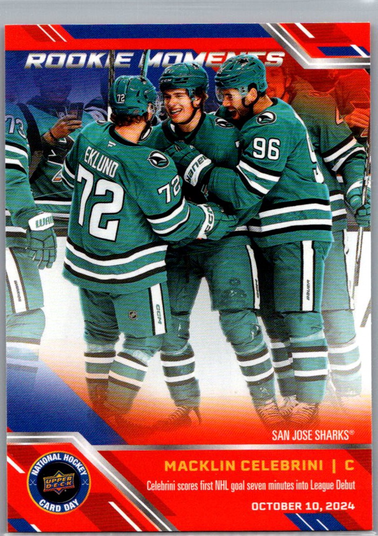 2025 Upper Deck National Hockey Card Day Macklin Celebrini #NHCD-31 front