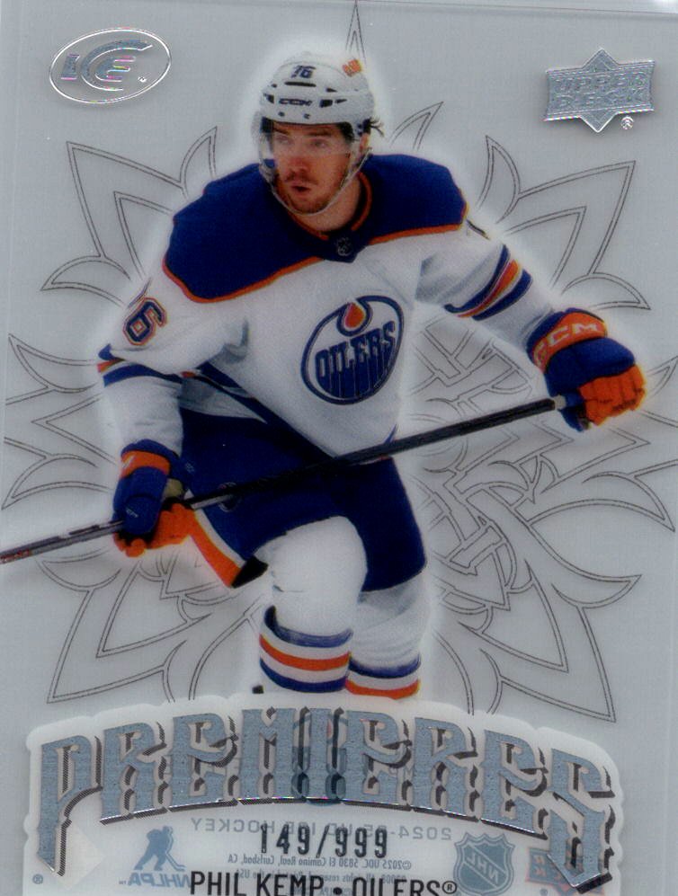 2024-25 Upper Deck Ice Phil Kemp #172 RC, SN999 front
