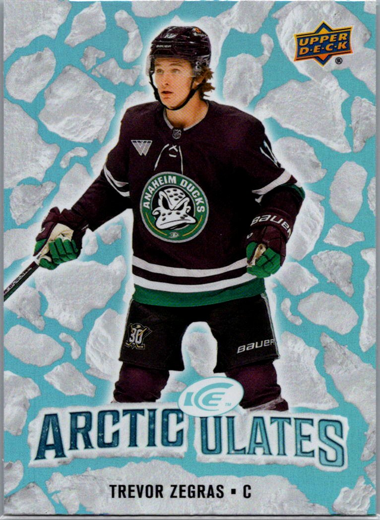 2024-25 Upper Deck Ice - Arcticulates Trevor Zegras #AT-1 front