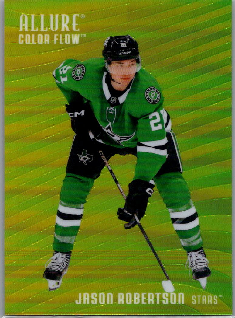 2025-26 Upper Deck Allure - Color Flow Yellow-Green Jason Robertson #CF-4 front