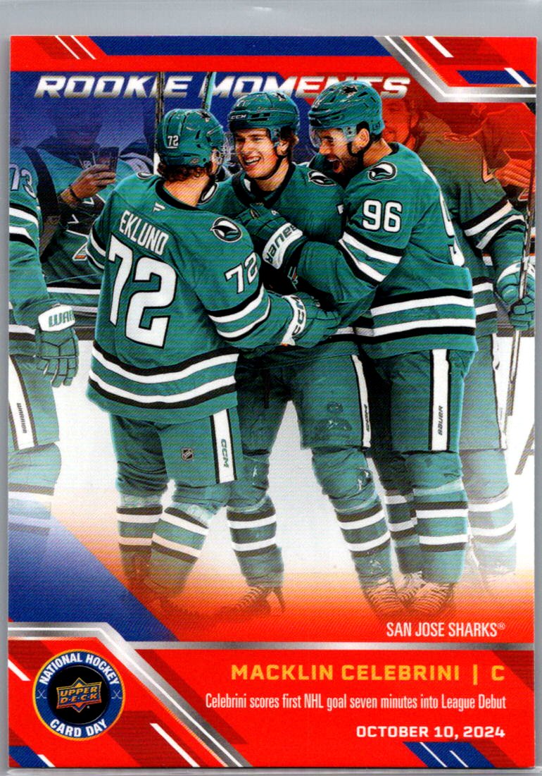 2025 Upper Deck National Hockey Card Day Macklin Celebrini #NHCD-31 front