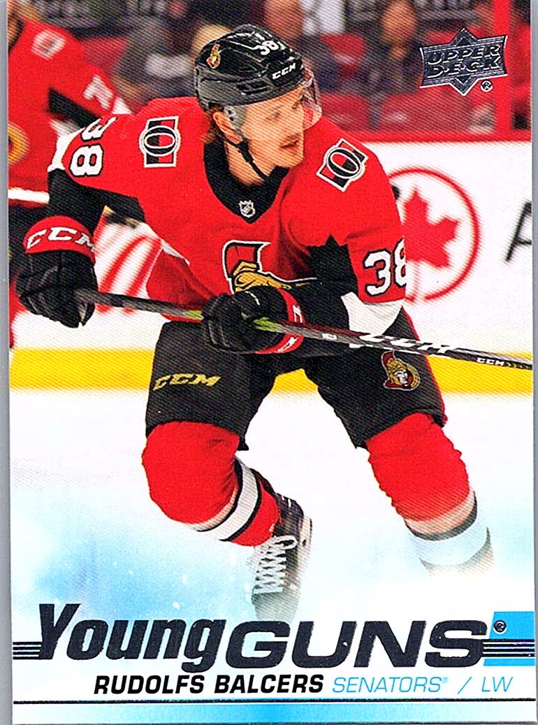 2019-20 Upper Deck Rudolfs Balcers #218 RC front