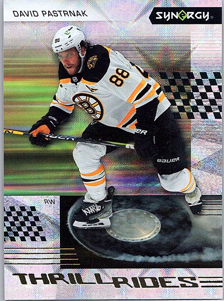 2023-24 Upper Deck Synergy - Thrill Rides David Pastrnak #TR-4 front