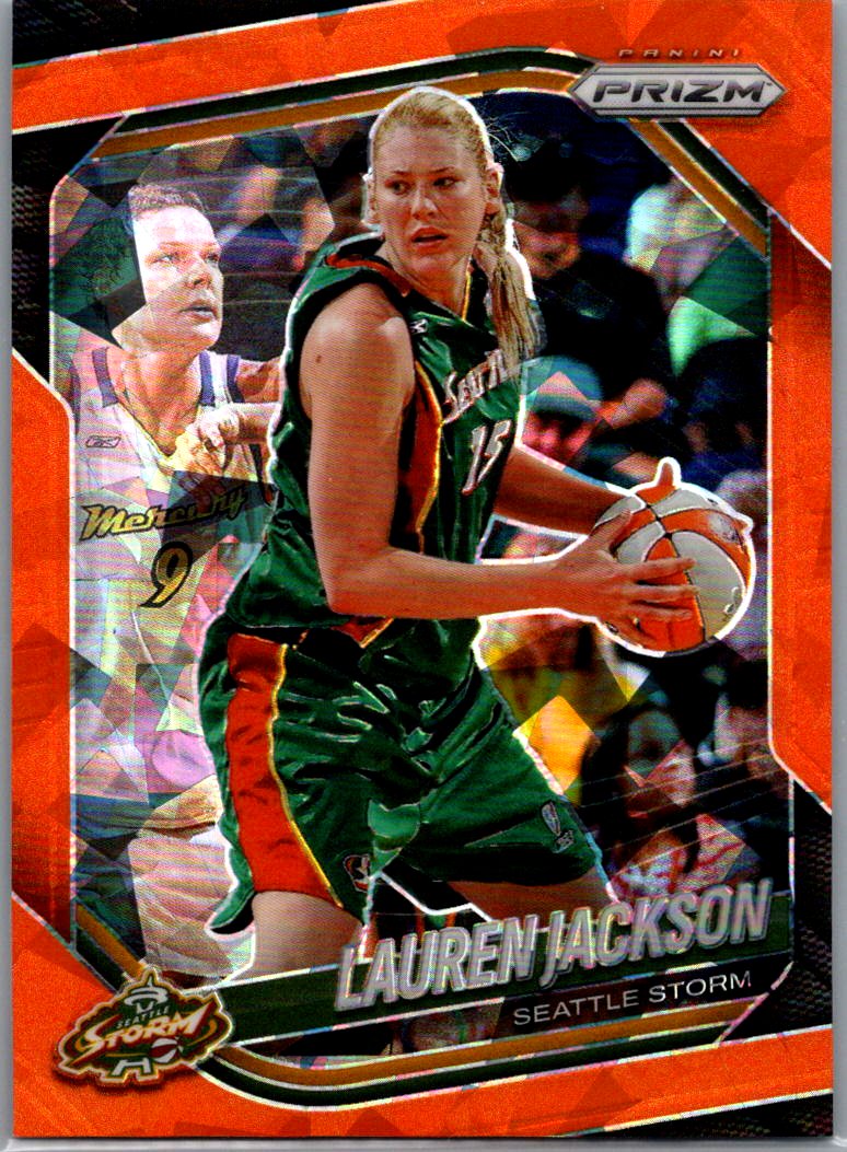 2025 Panini Prizm WNBA - Orange Ice Prizms Lauren Jackson #91 front
