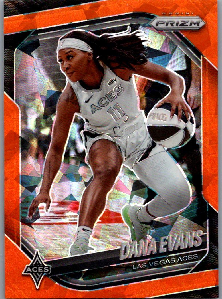 2025 Panini Prizm WNBA - Orange Ice Prizms Dana Evans #33 front