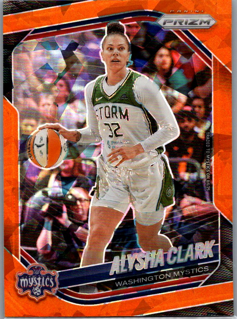 2025 Panini Prizm WNBA - Orange Ice Prizms Alysha Clark #129 front
