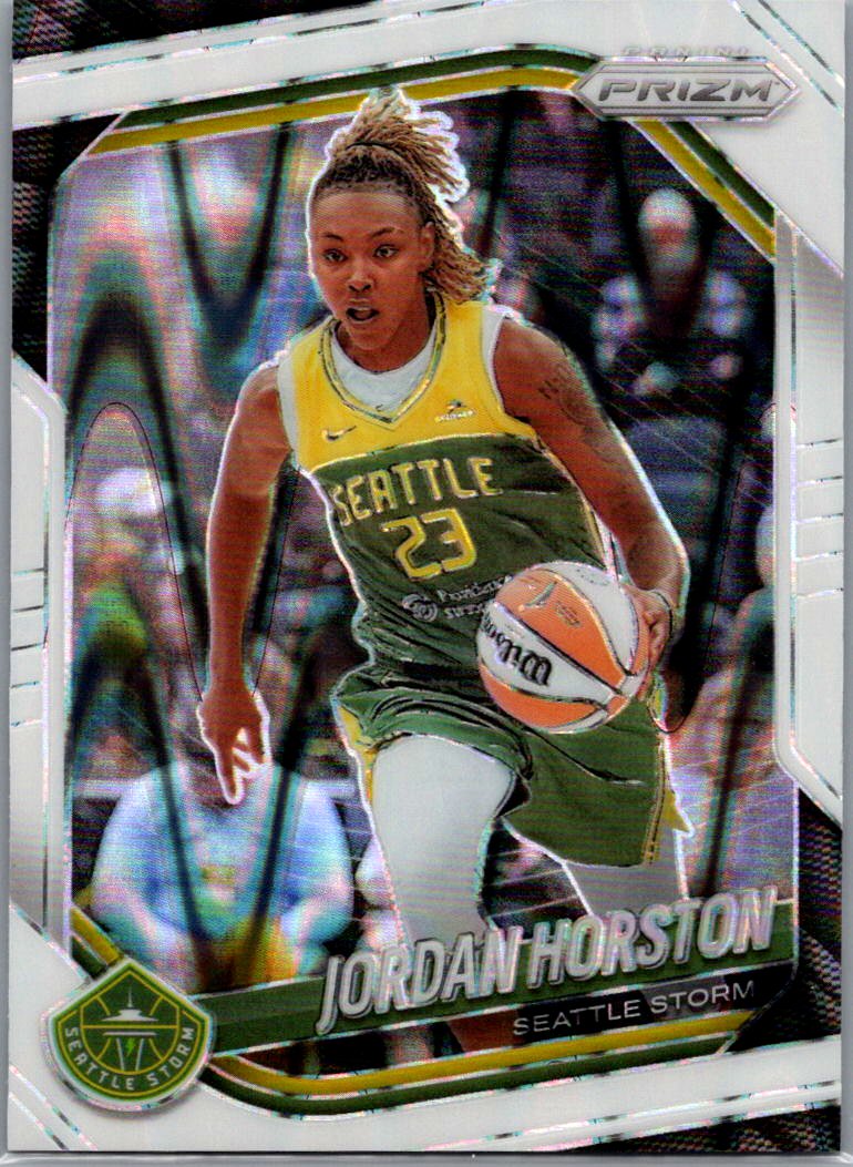 2025 Panini Prizm WNBA - White Seismic Prizms Jordan Horston #37 front