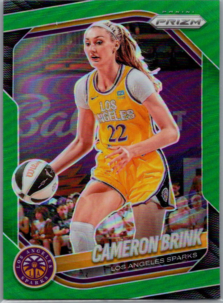 2025 Panini Prizm WNBA - Green Prizms Cameron Brink #87 front