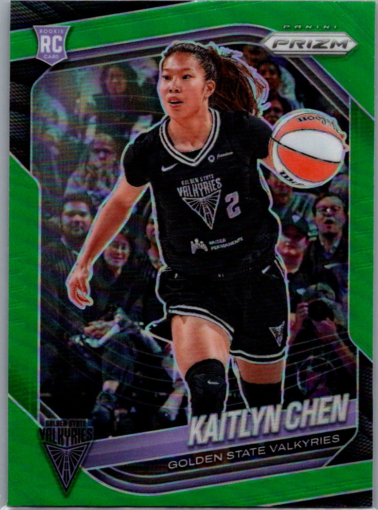 2025 Panini Prizm WNBA - Green Prizms Kaitlyn Chen #100 front