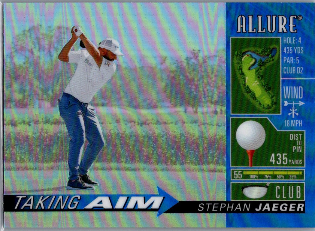 2026 Upper Deck Allure - Taking Aim Blue Stephan Jaeger #TA-14 front