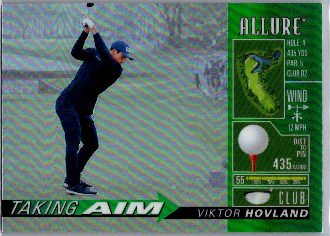 2026 Upper Deck Allure - Taking Aim Green Viktor Hovland #TA-2 front