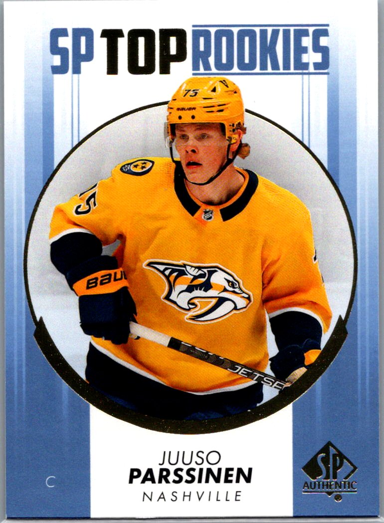 2022-23 SP Authentic - Top Rookies Blue Juuso Parssinen #TR-42 front