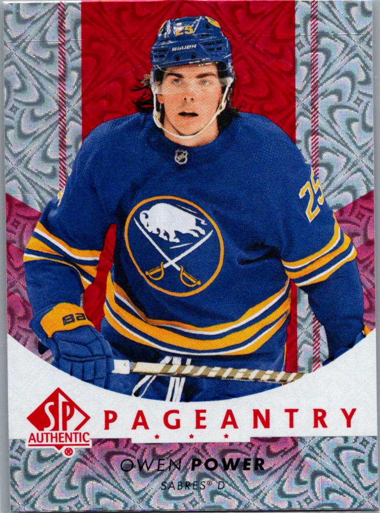 2022-23 SP Authentic - Pageantry Red Owen Power #P-62 front