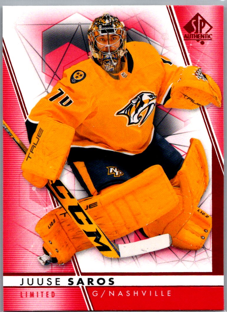 2022-23 SP Authentic - Limited Red Juuse Saros #66 front